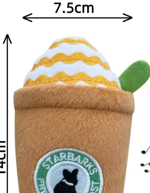 Dog Latte Plush Toy
