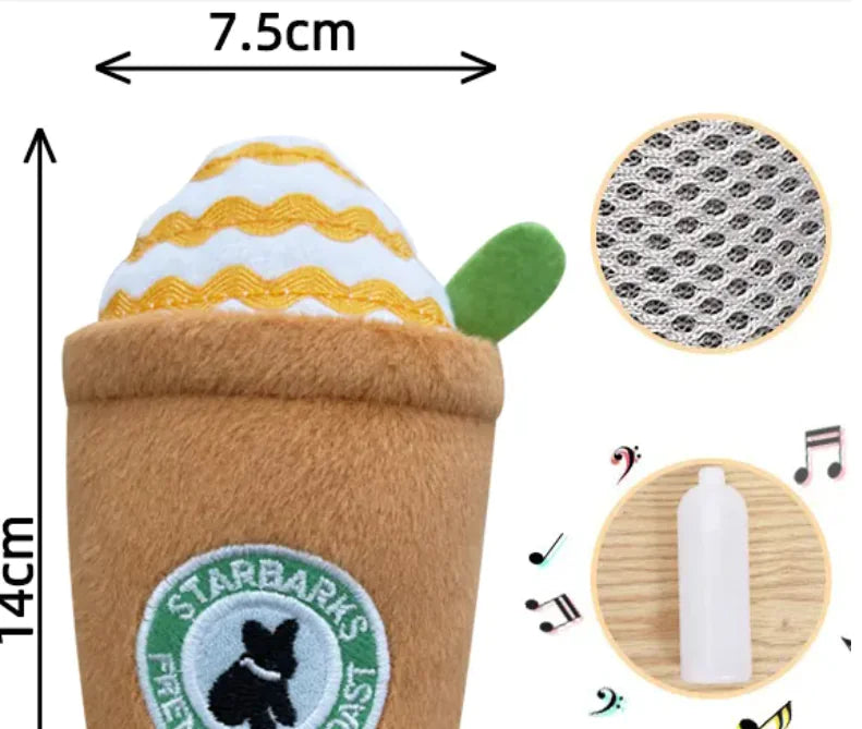 Dog Latte Plush Toy