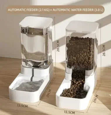 Upgraded Transparent Gravity Feeder & Water Dispenser