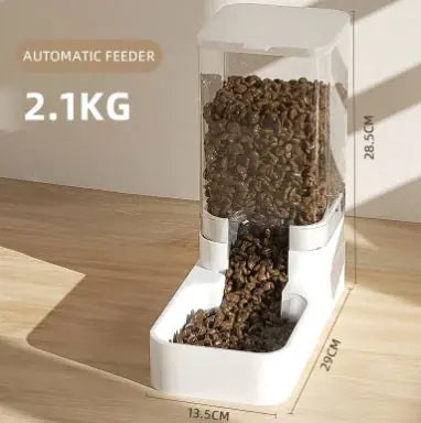 Upgraded Transparent Gravity Feeder & Water Dispenser